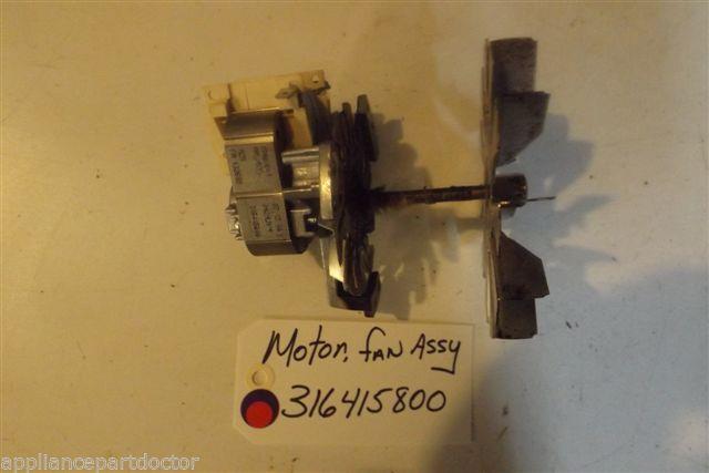 KENMORE STOVE 316415800 motor, fan USED PART KENMORE STOVE 316415800 motor, fan USED PART